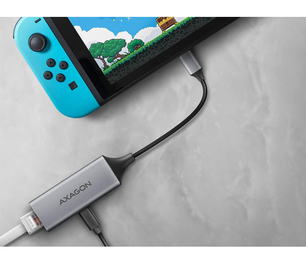 Axagon ADE-TXPD USB-C gigabit ethernet adapter z PD 100W - 1485410 - zdjęcie 4